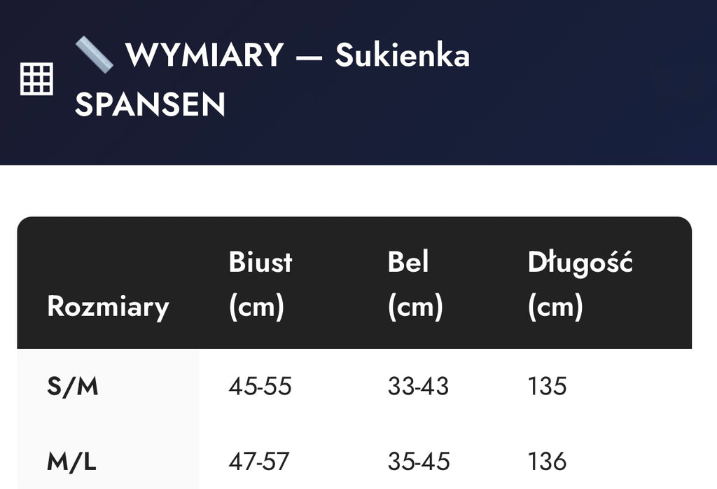 Sukienka SPANSEN