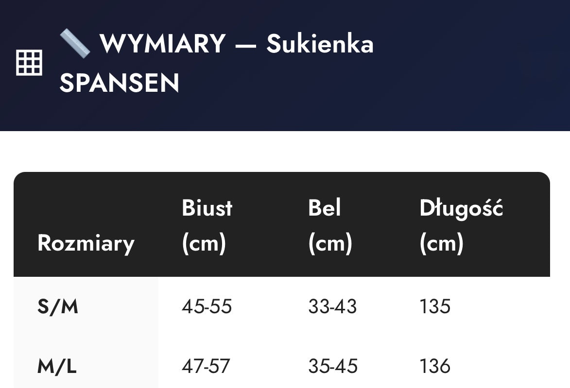 Sukienka SPANSEN