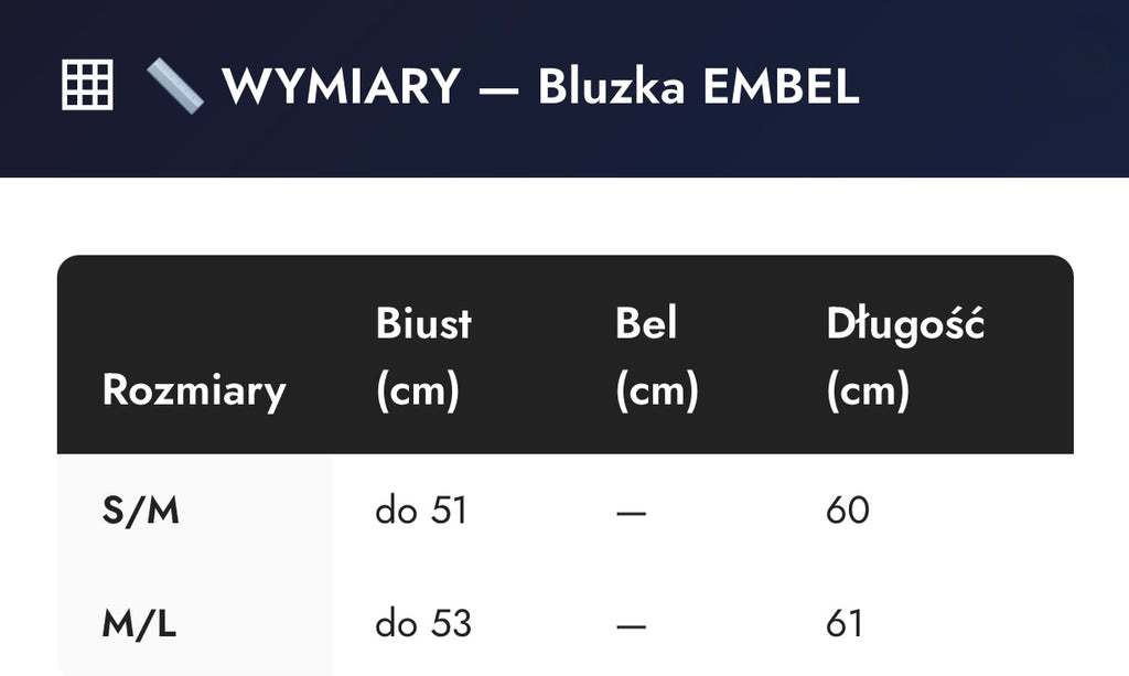 Bluzka EMBEL