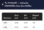Sukienka MONSTERA Miss Sara Ruffles