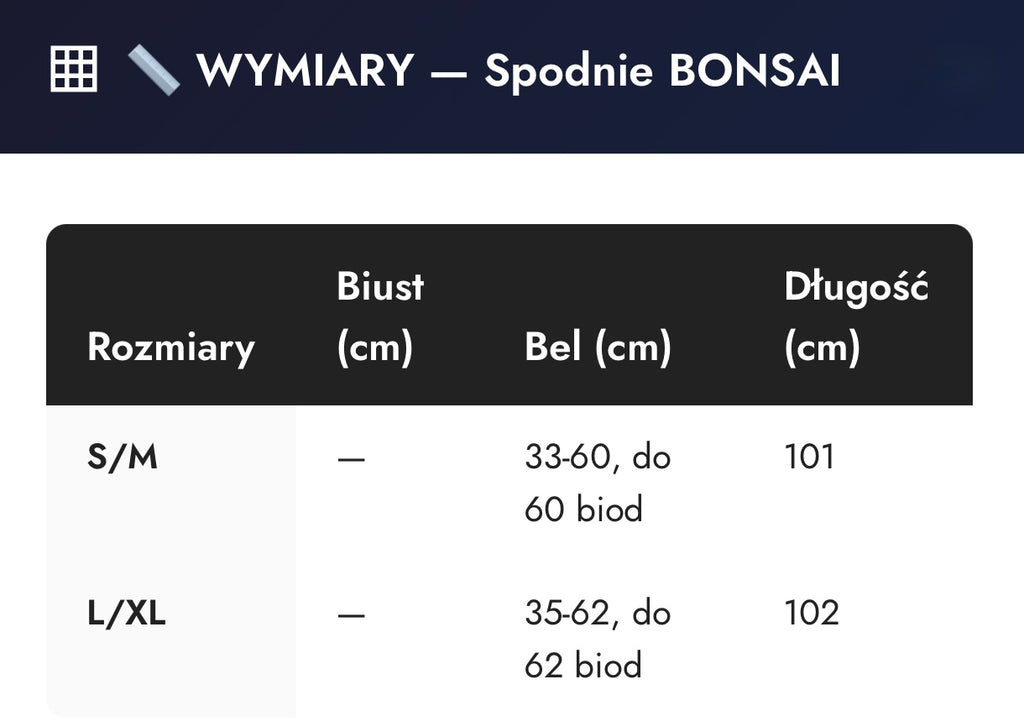 Spodnie BONSAI