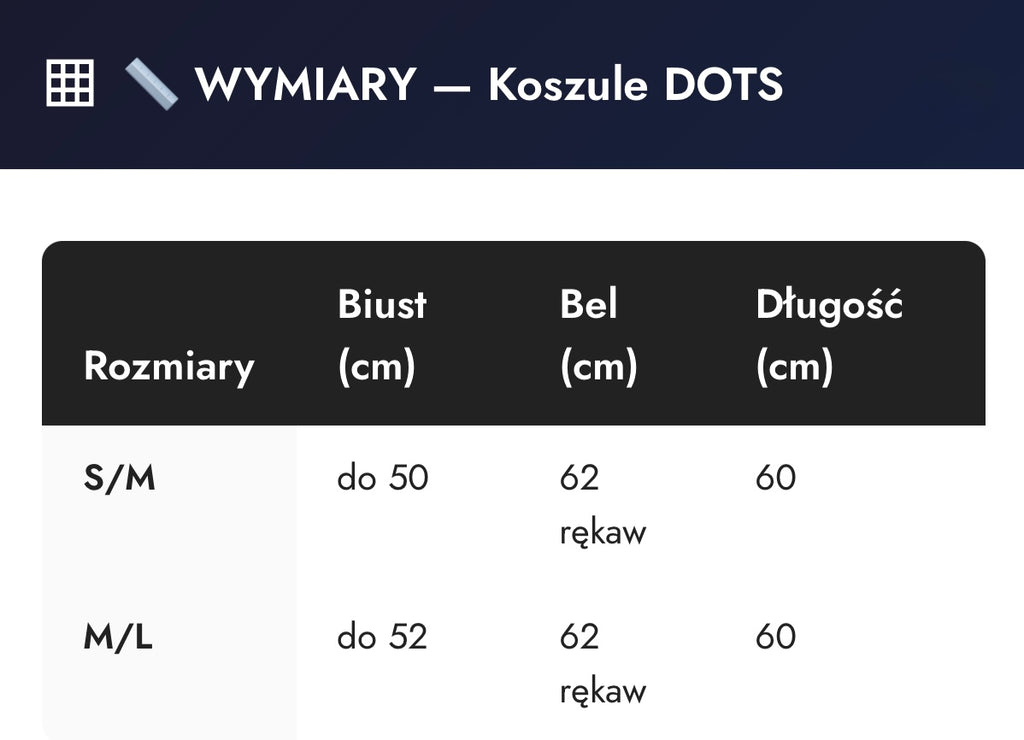 Koszula DOTS