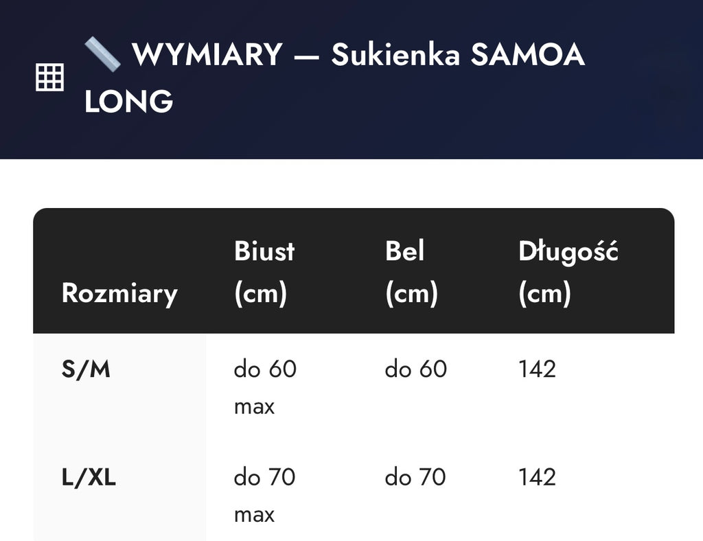 Sukienka SAMOA LONG