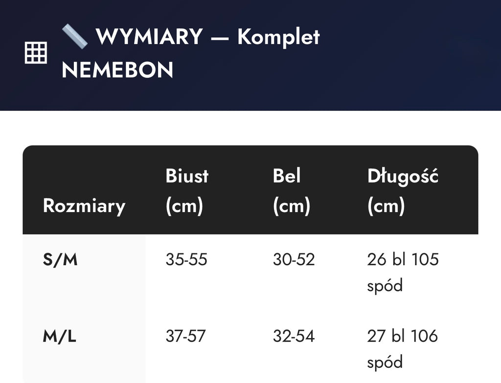 Komplet NEMEBON