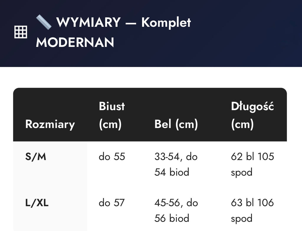 Komplet MODERNAN