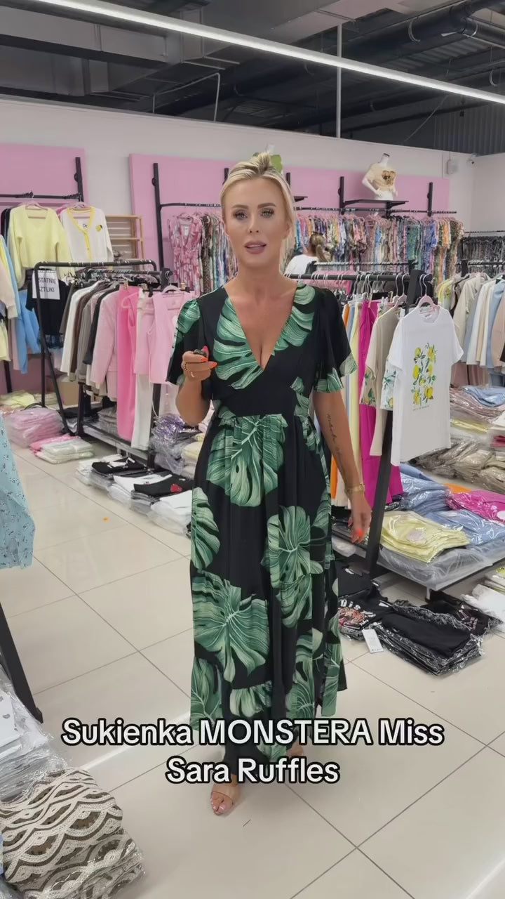 Sukienka MONSTERA Miss Sara Ruffles
