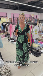 Sukienka MONSTERA Miss Sara Ruffles